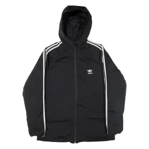 ADIDAS Reversible Insulated Mens Puffer Jacket Black Hooded M