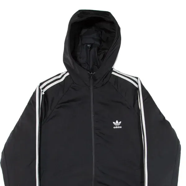 ADIDAS Reversible Insulated Mens Puffer Jacket Black Hooded M