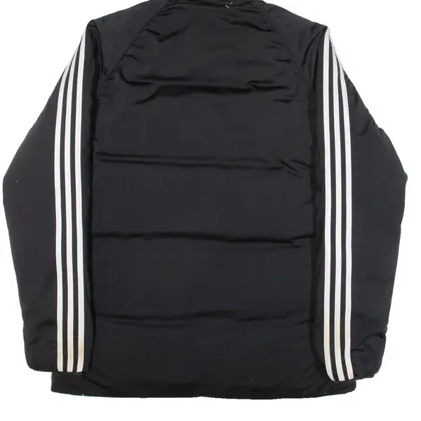 ADIDAS Reversible Insulated Mens Puffer Jacket Black Hooded M