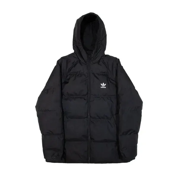 ADIDAS Reversible Insulated Mens Puffer Jacket Black Hooded M