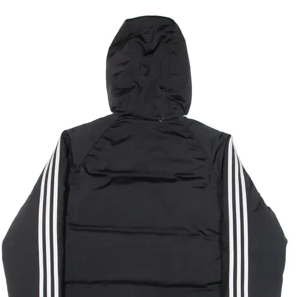 ADIDAS Reversible Insulated Mens Puffer Jacket Black Hooded M