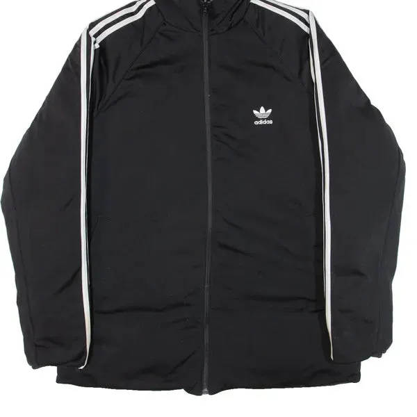 ADIDAS Reversible Insulated Mens Puffer Jacket Black Hooded M