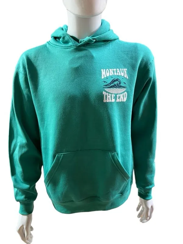 Adult Unisex Montauk The End Big Wave Hooded Pullover