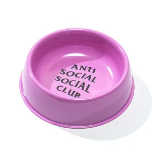 Anti Social Social Club Slurpin Dog Bowl - Pink