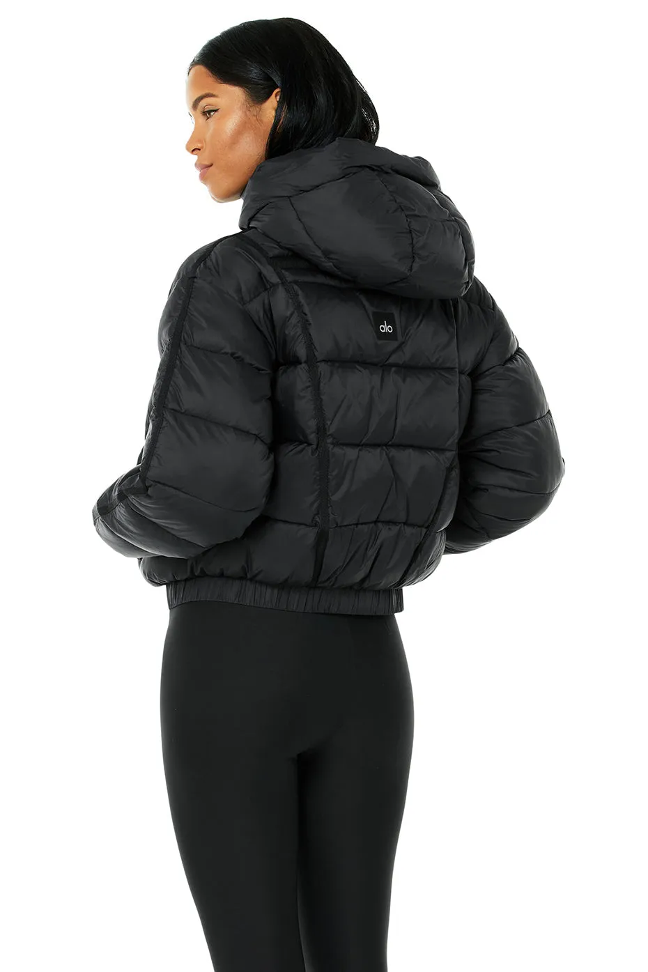 Aspen Love Puffer Jacket - Black