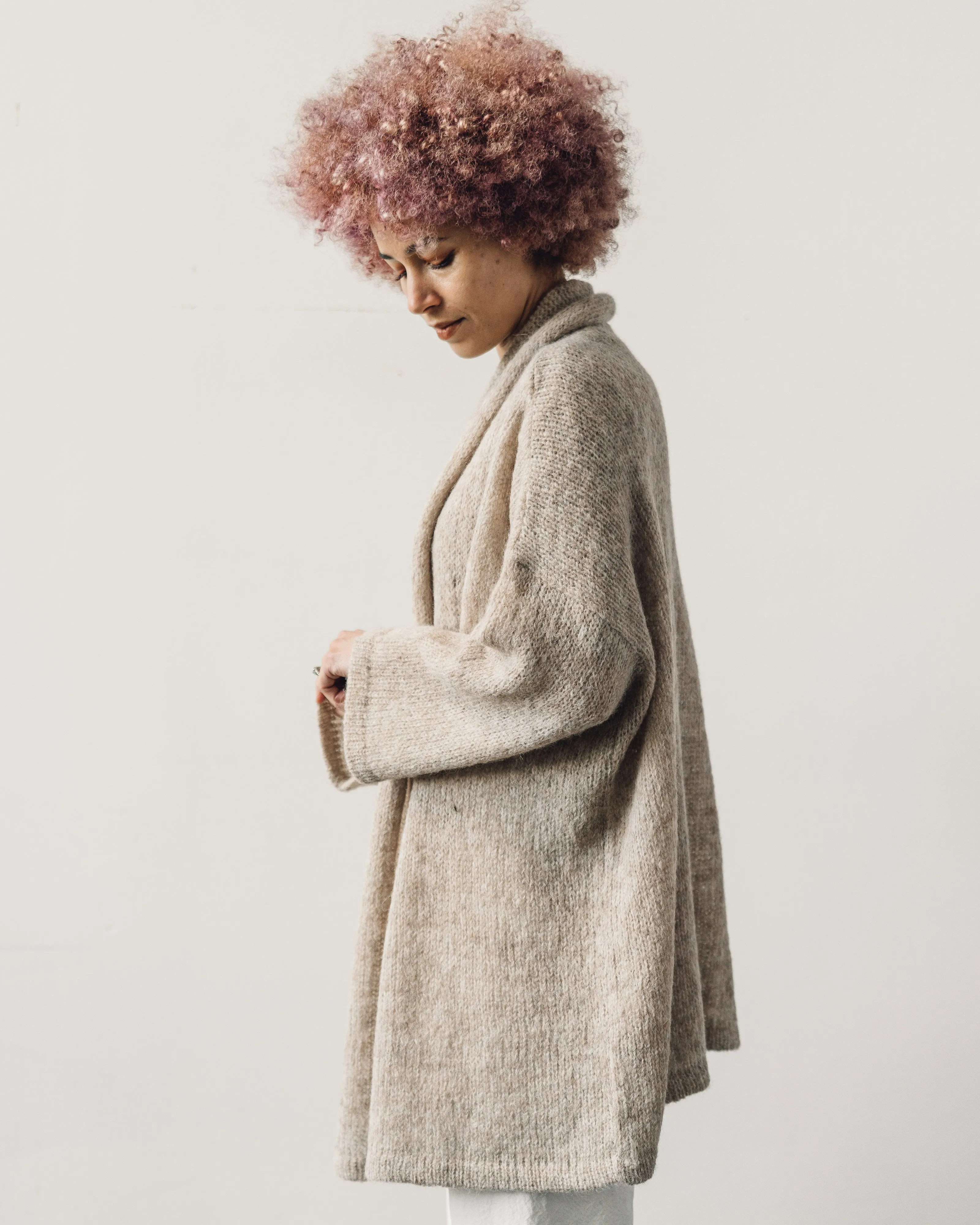 Atelier Delphine Haori Coat Loose Knit, Grain