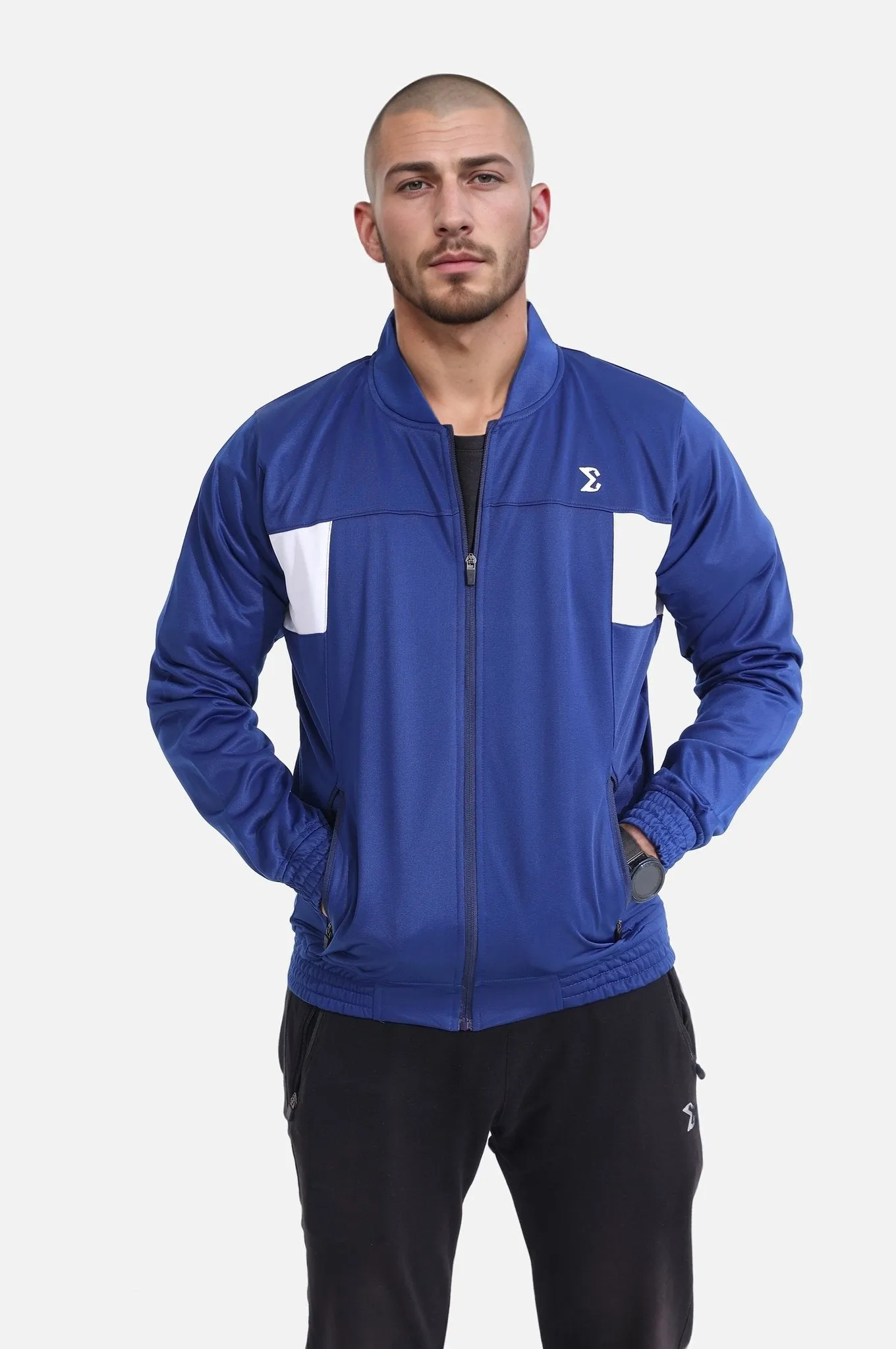 Bellwether Blue Men Tracksuit Jacket