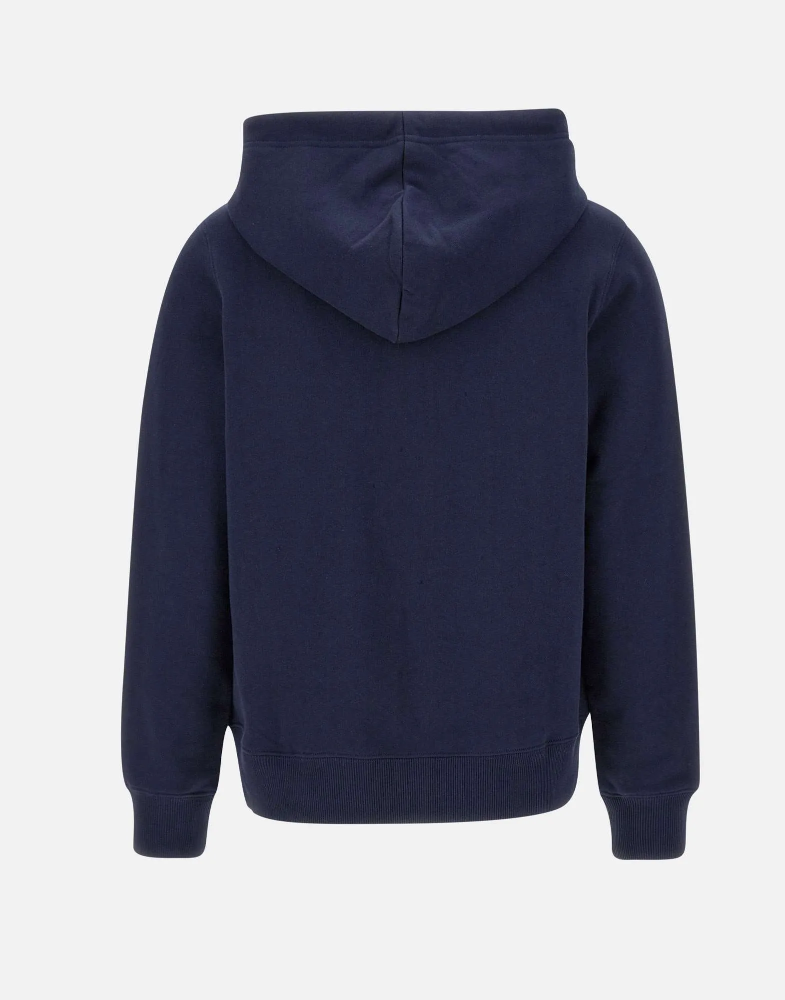 Blue Cotton Zip Hoodie for Women