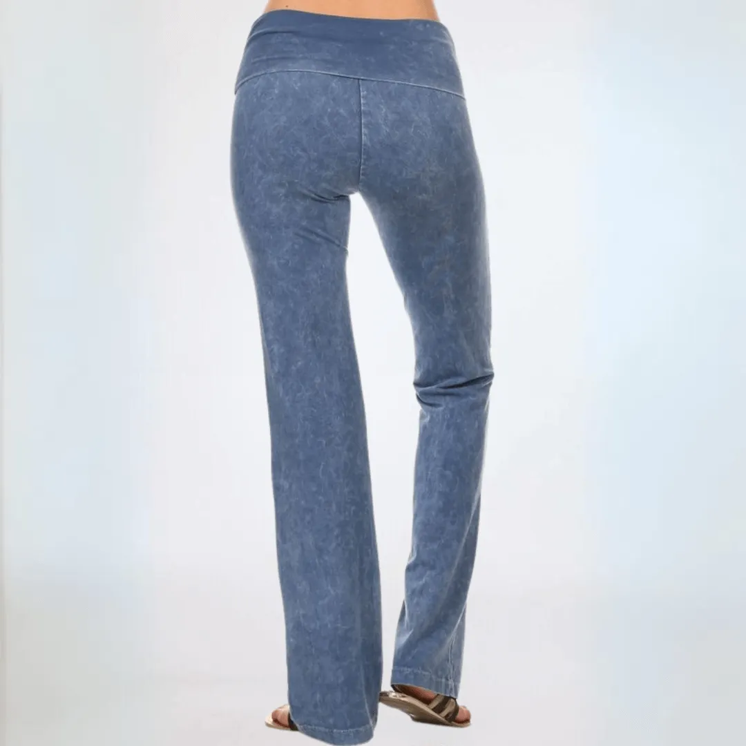 Bootcut Flare Mineral Washed Jeggings Made in USA