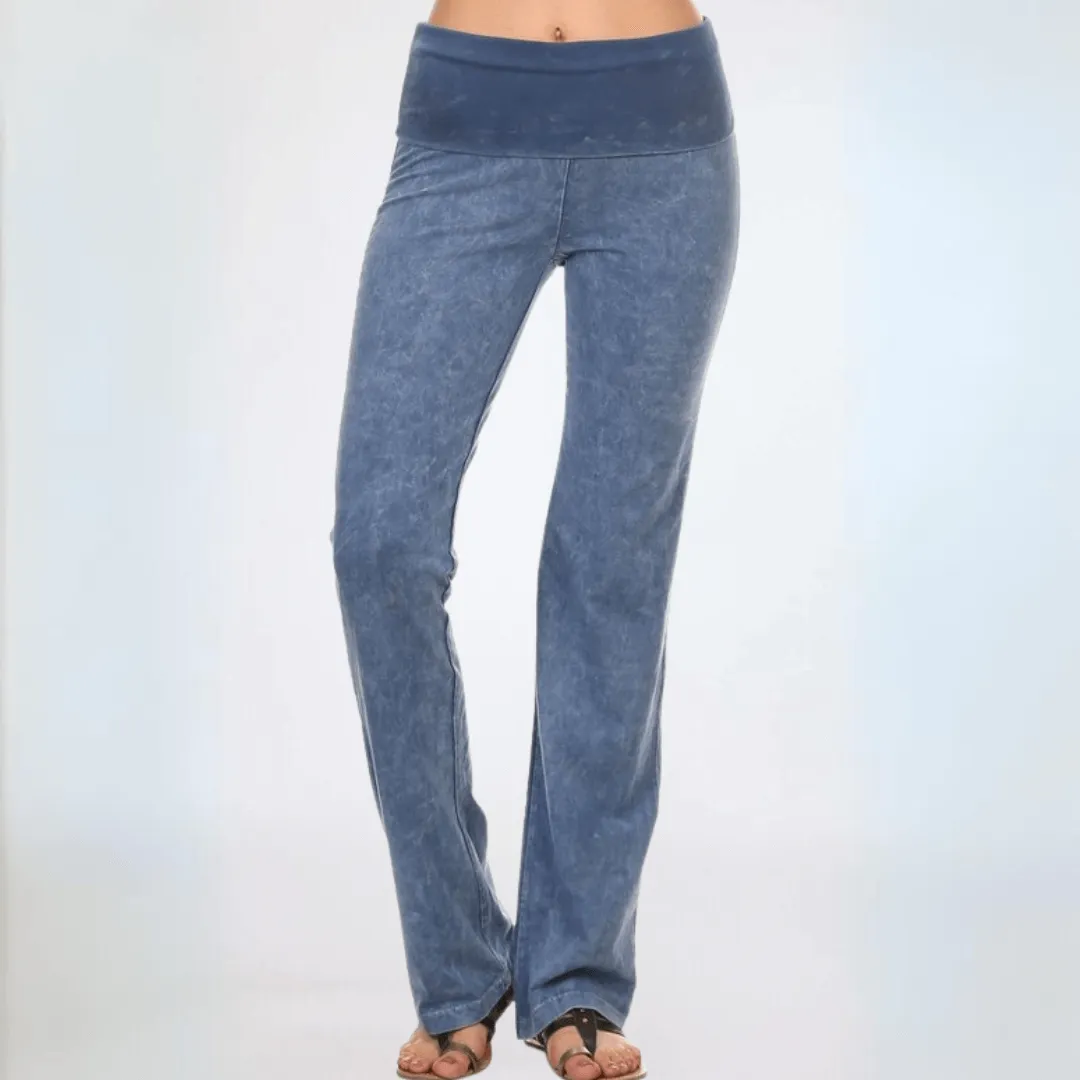 Bootcut Flare Mineral Washed Jeggings Made in USA