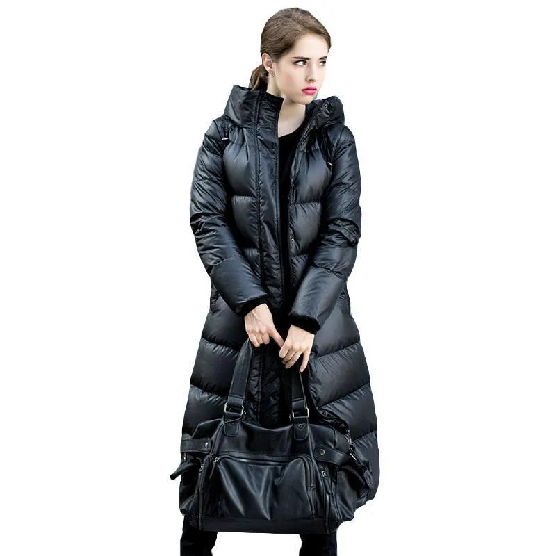 Campera Chaqueta Abrigo Larga Invierno Acolchada Parkas Capucha