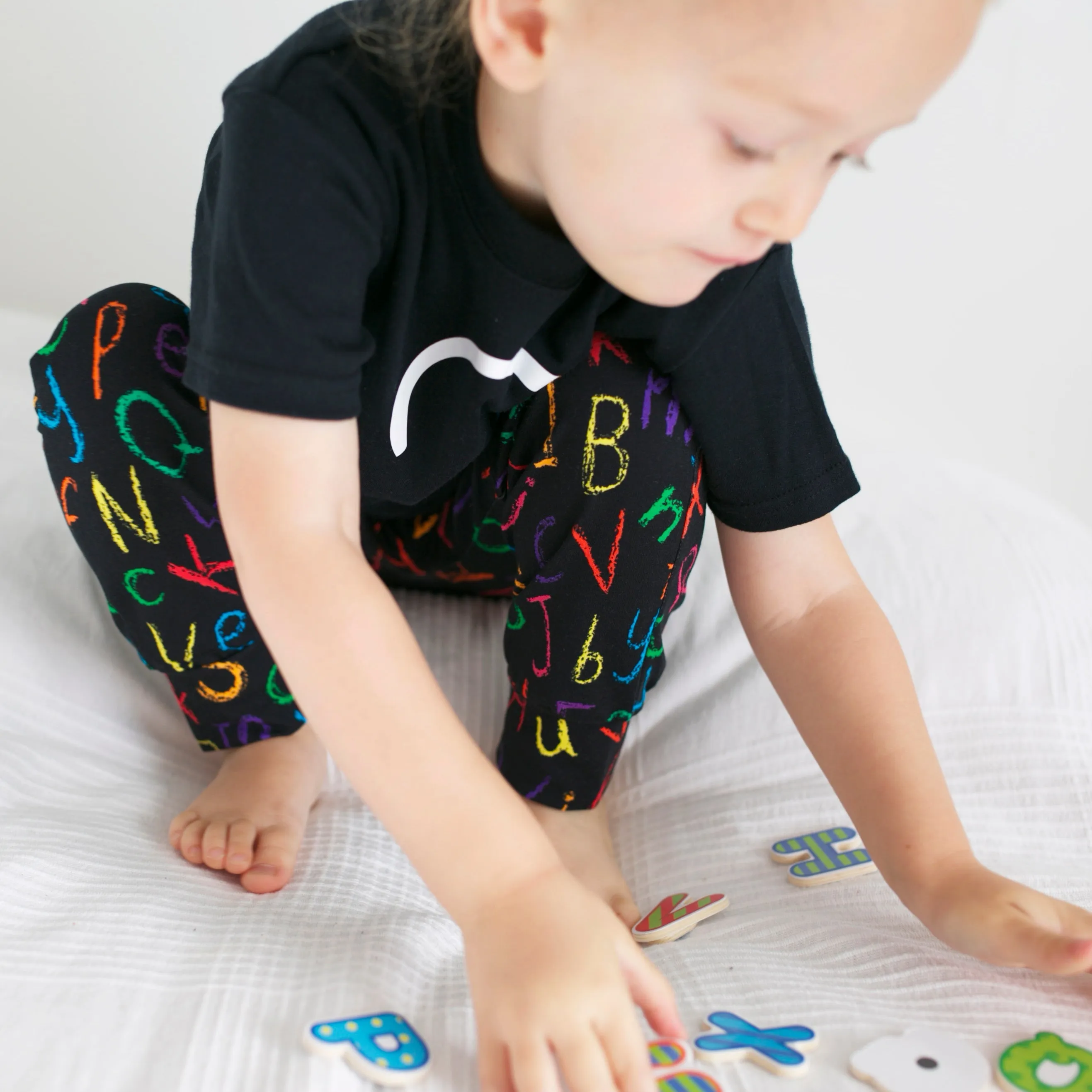 Chalkboard Letter Leggings