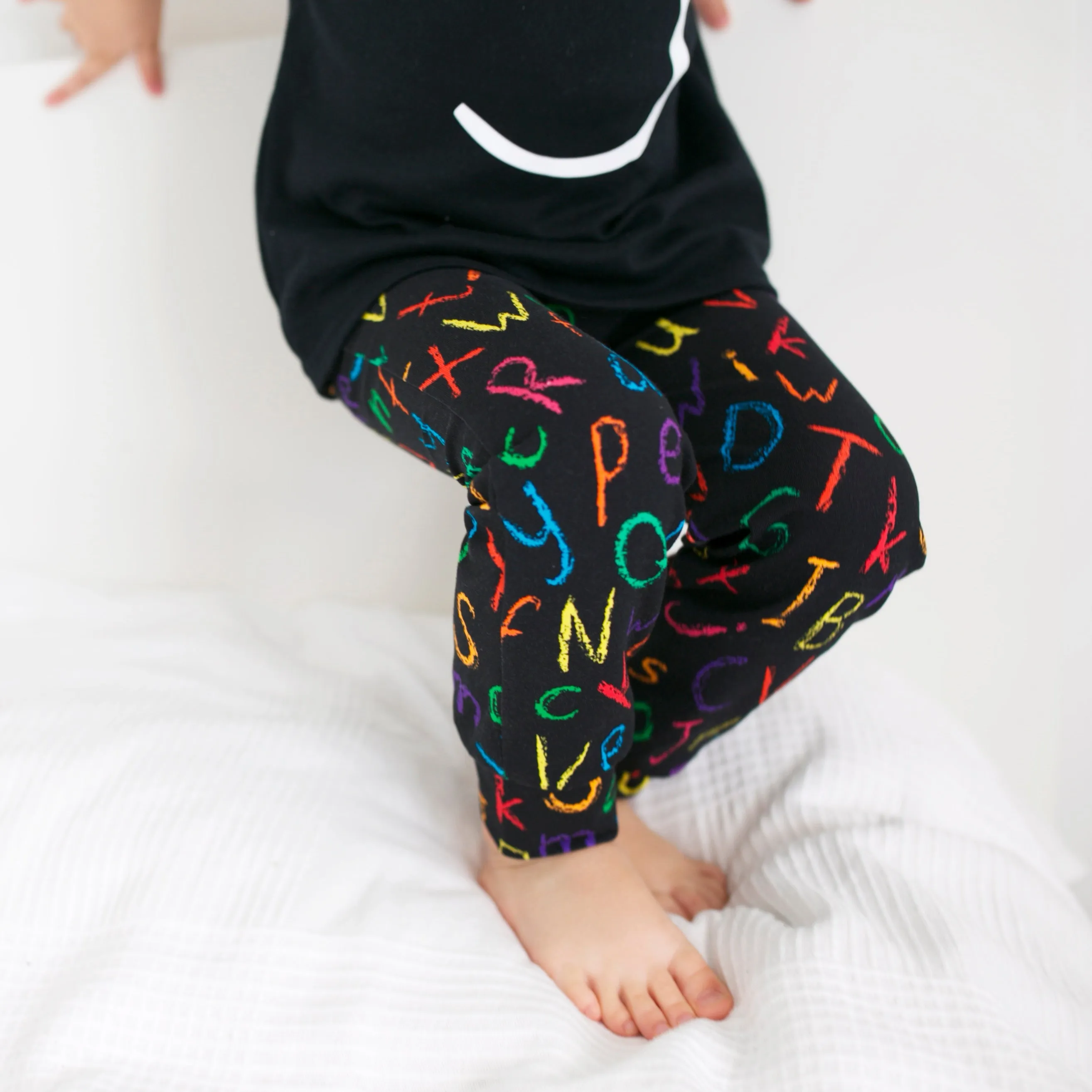 Chalkboard Letter Leggings