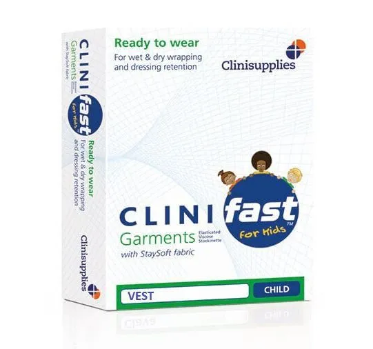 Clinifast Vest for Kids - All Sizes 2-14 years White/Blue/Pink