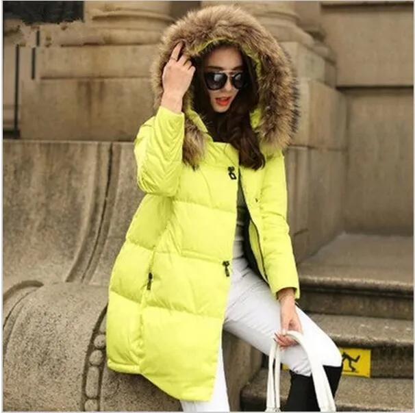 Coat Jacket Hooded Winter Jacket  Women parkas 2019 New women's jacket fur collar Outerwear Female plus Size Winter coats 5XL