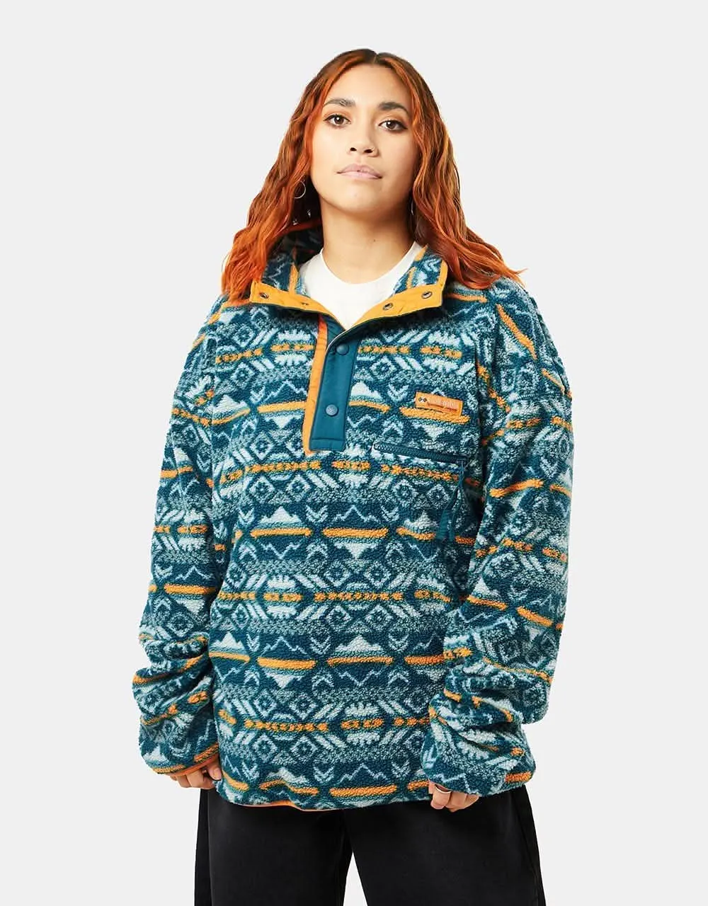 Columbia Helvetia™ Half Snap Fleece - Night Wave Checkered Peaks Multi