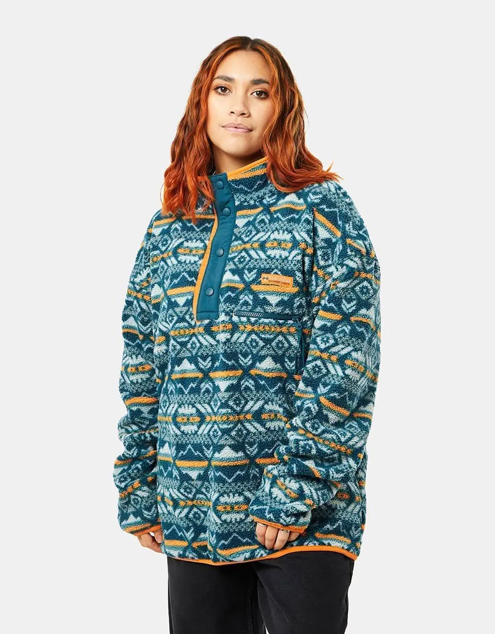 Columbia Helvetia™ Half Snap Fleece - Night Wave Checkered Peaks Multi