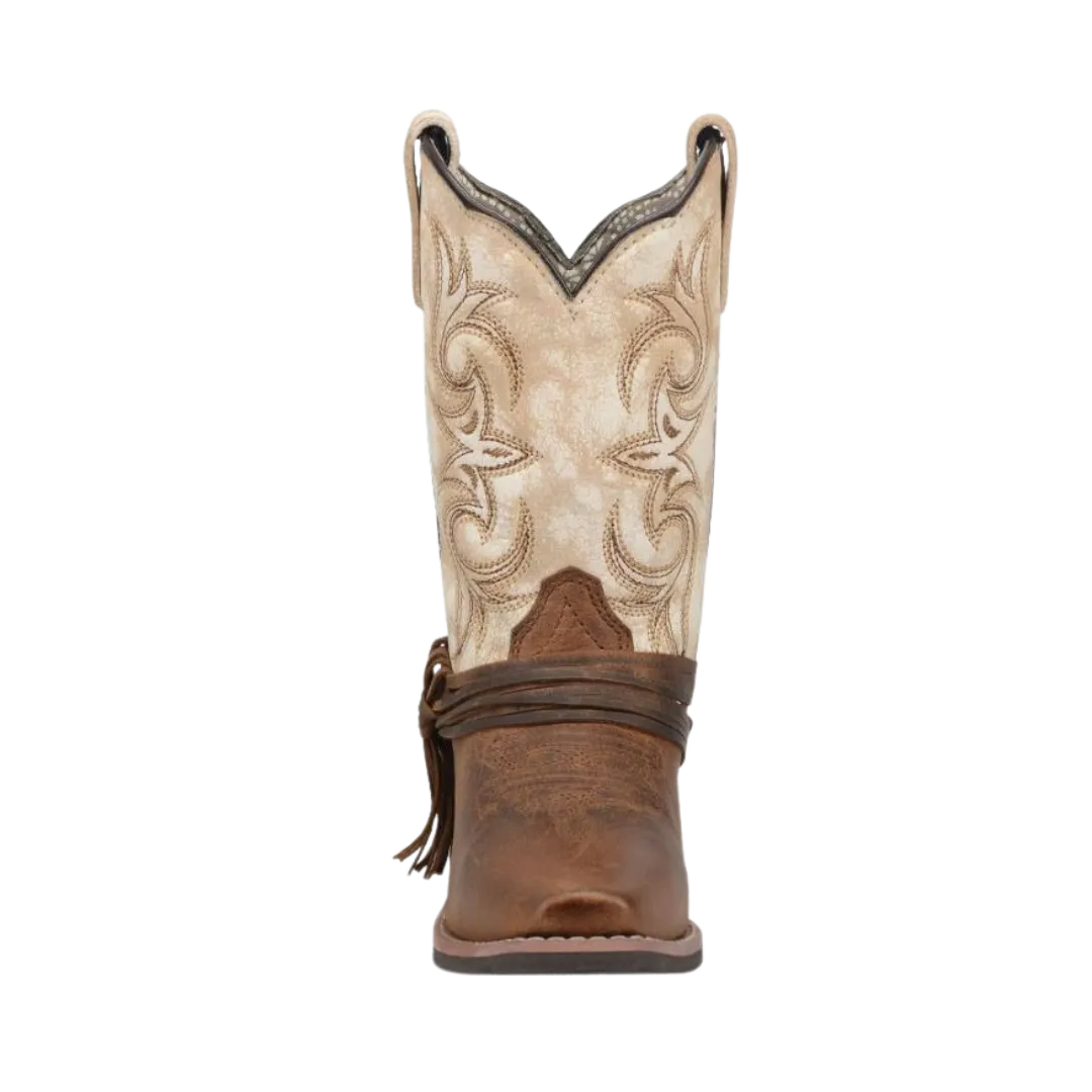 Dan Post Kid's Lil Myra Square Cowgirl Brown Boots