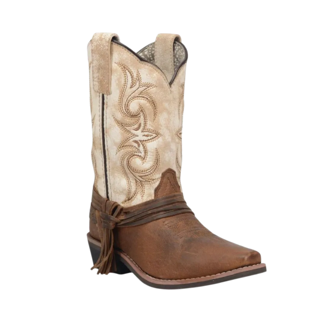 Dan Post Kid's Lil Myra Square Cowgirl Brown Boots