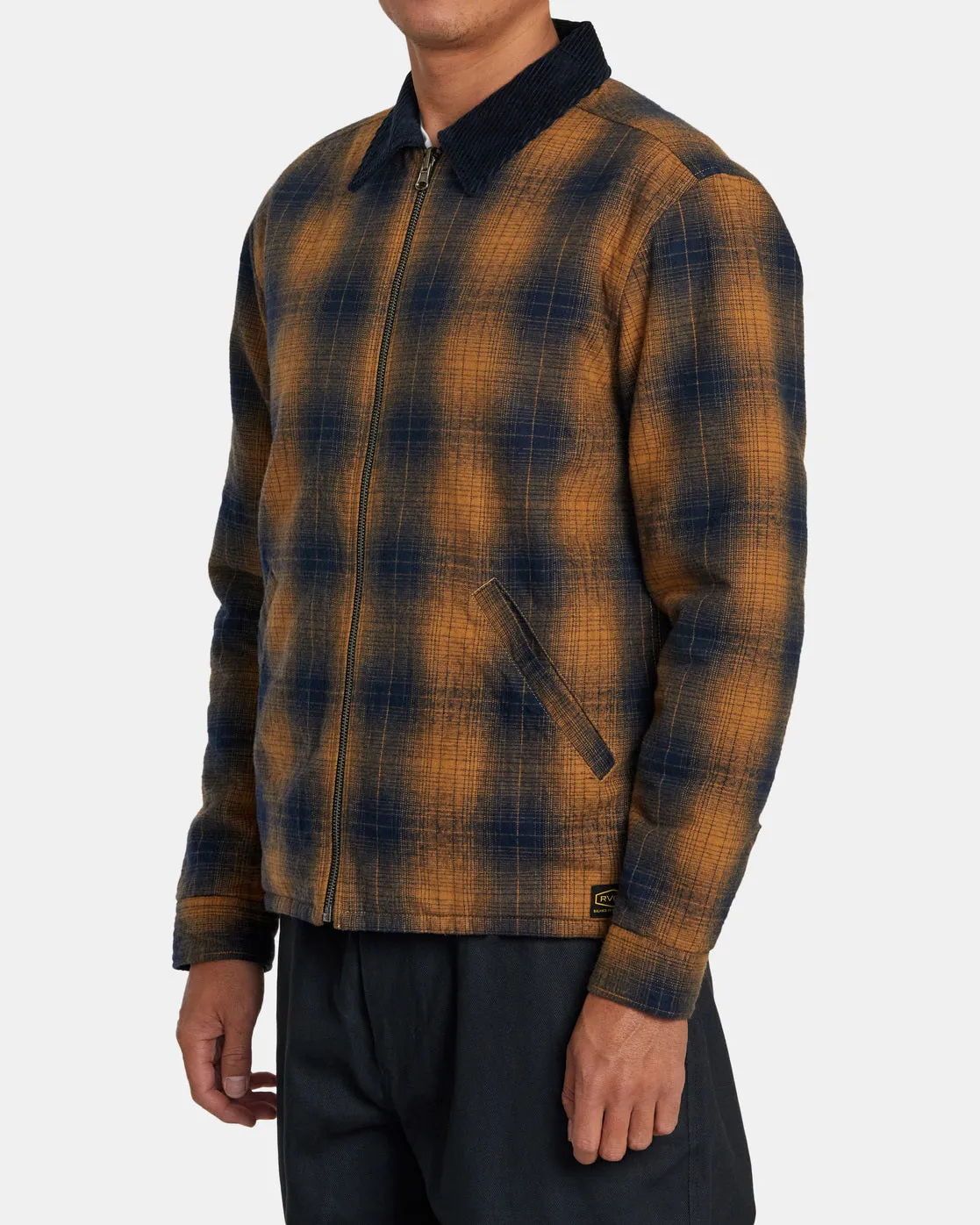 Dayshift Flannel Reversible Overshirt - Navy