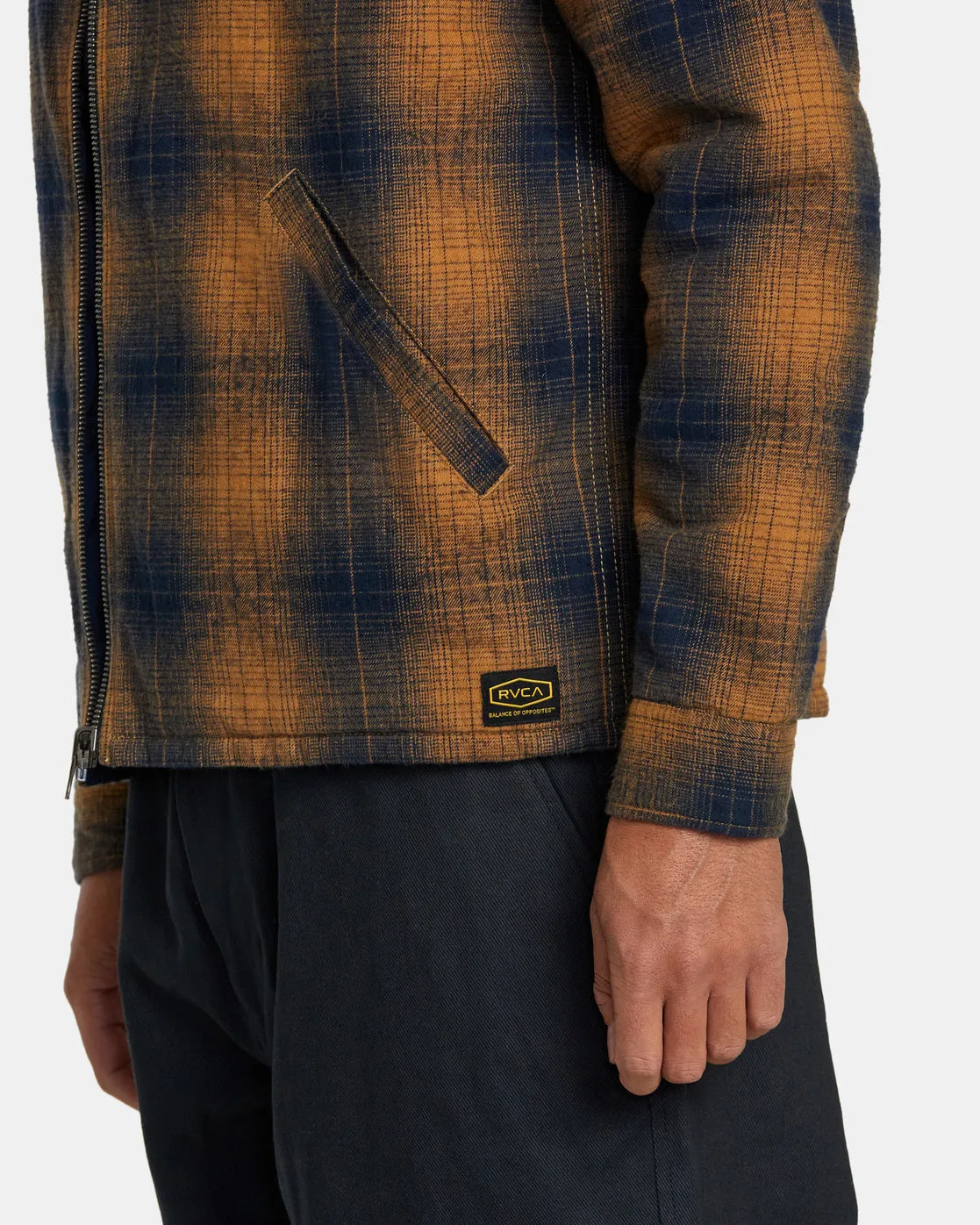 Dayshift Flannel Reversible Overshirt - Navy