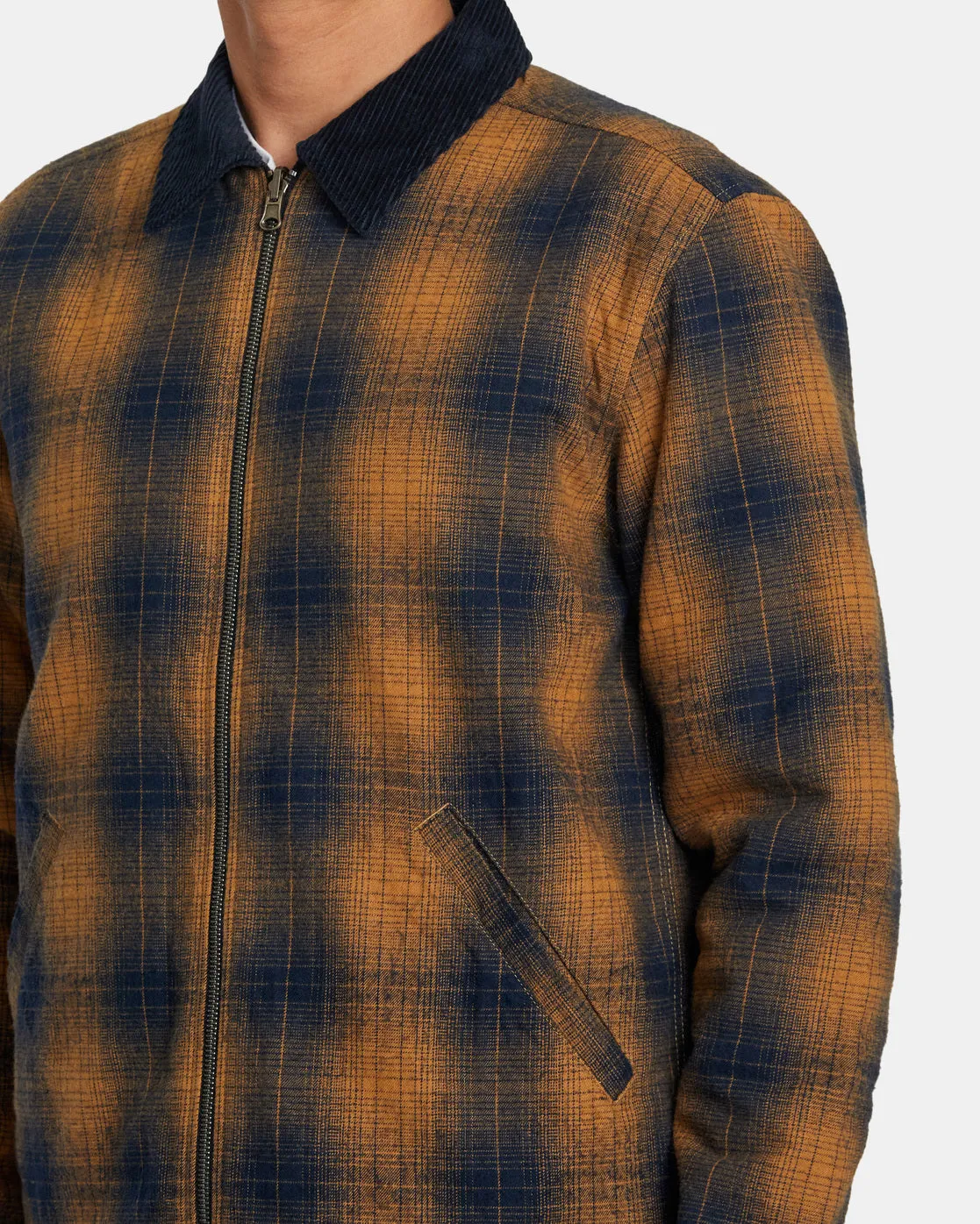 Dayshift Flannel Reversible Overshirt - Navy