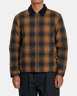 Dayshift Flannel Reversible Overshirt - Navy