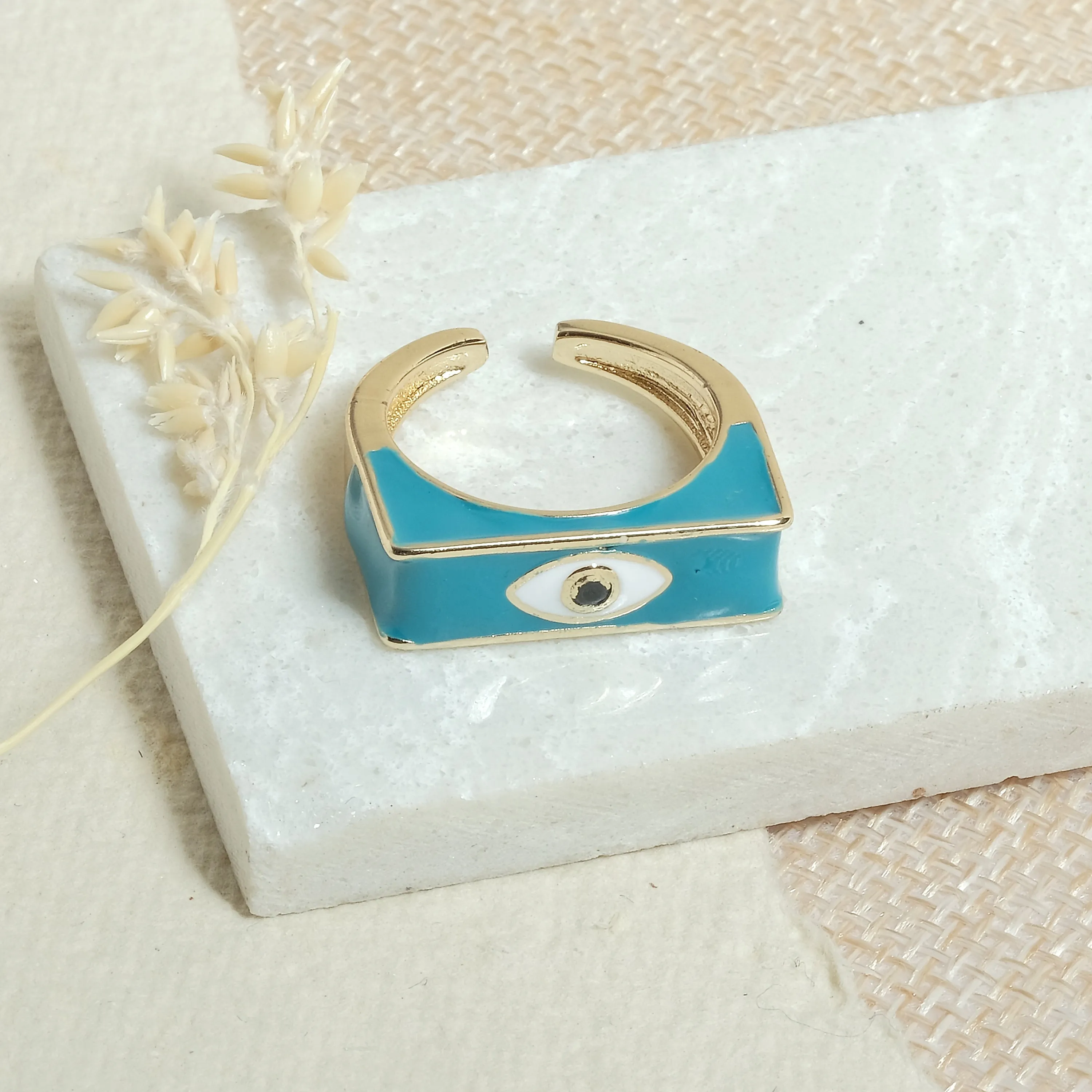 Evil Eye Signet Men Rings