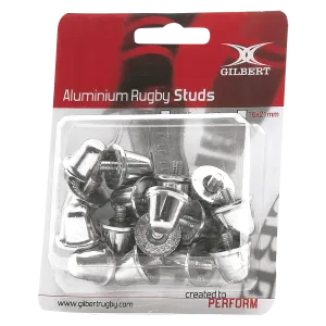 Gilbert Aluminum Replacement Rugby Studs (Blister Pack)