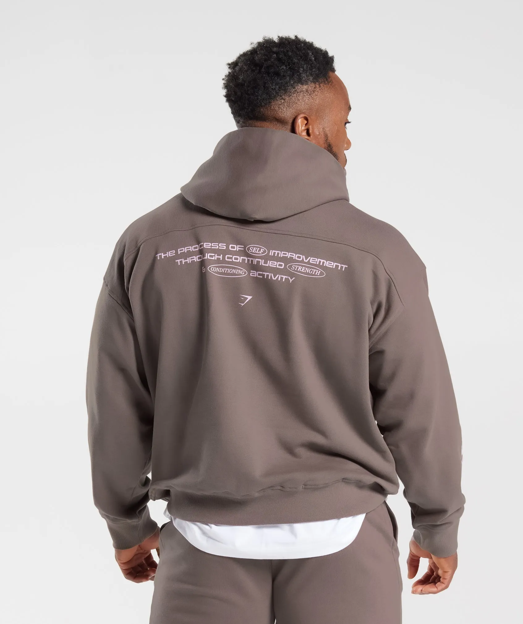 Gymshark Intergalactic Lifting Hoodie - Walnut Mauve