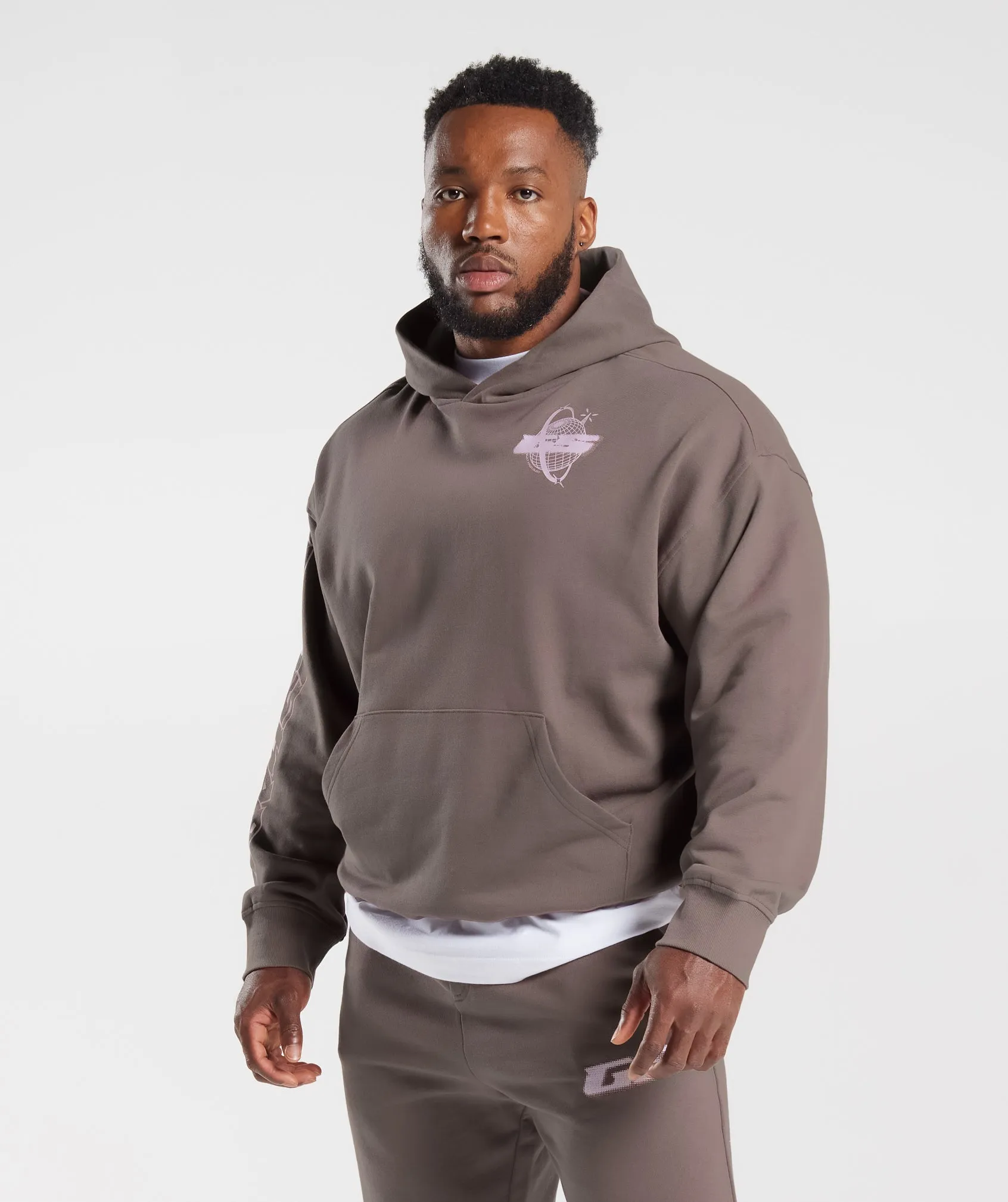 Gymshark Intergalactic Lifting Hoodie - Walnut Mauve