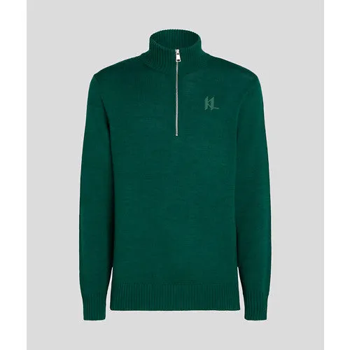 HALF ZIP TURTLENECK