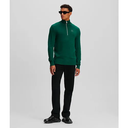 HALF ZIP TURTLENECK