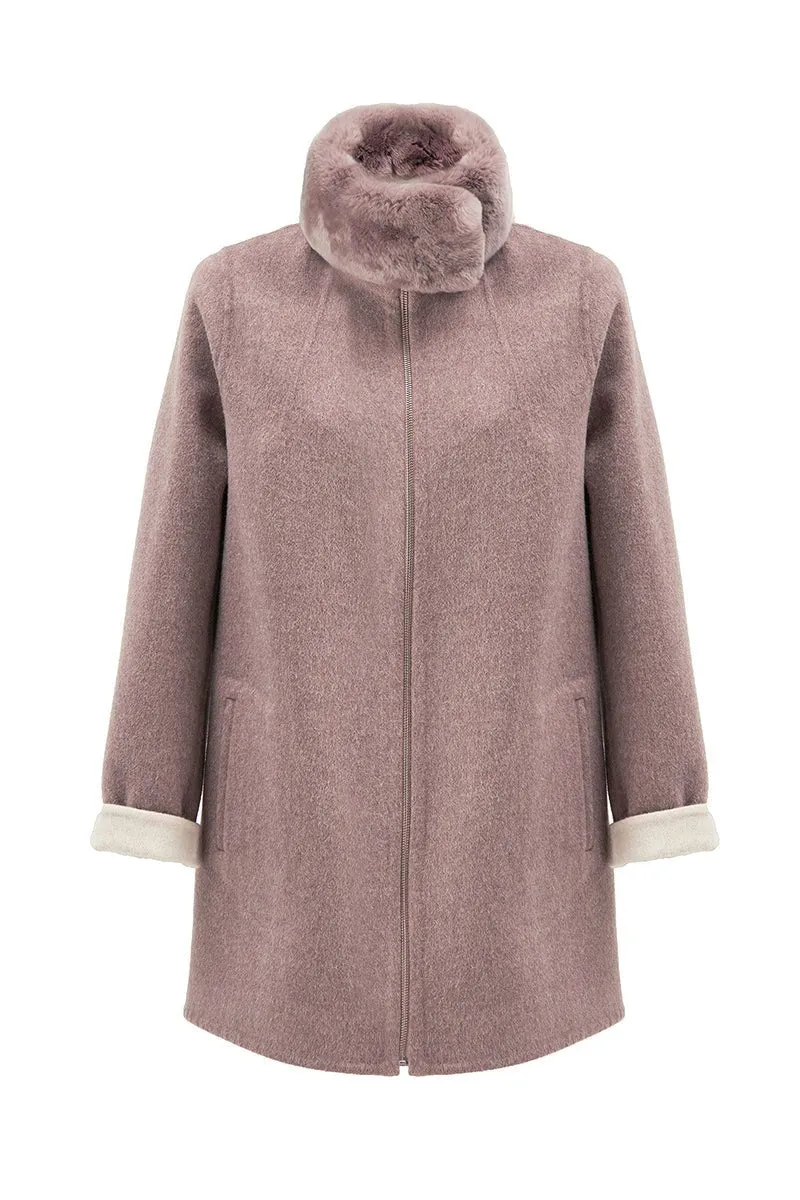 Holy Women's Reversible Cashmere Coat - Cappuccino/Beige