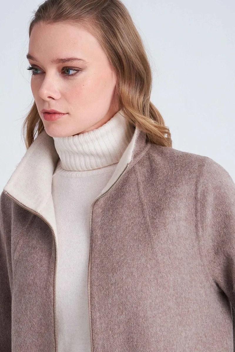 Holy Women's Reversible Cashmere Coat - Cappuccino/Beige