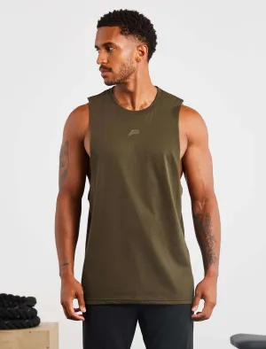 Icon Drop Arm Tank - Olive