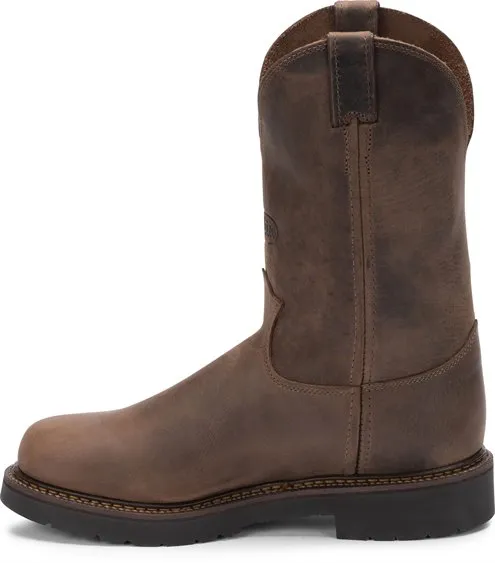 JUSTIN MEN'S BALUSTER BAY GAUCHO PULL ON WORK BOOT- 4444