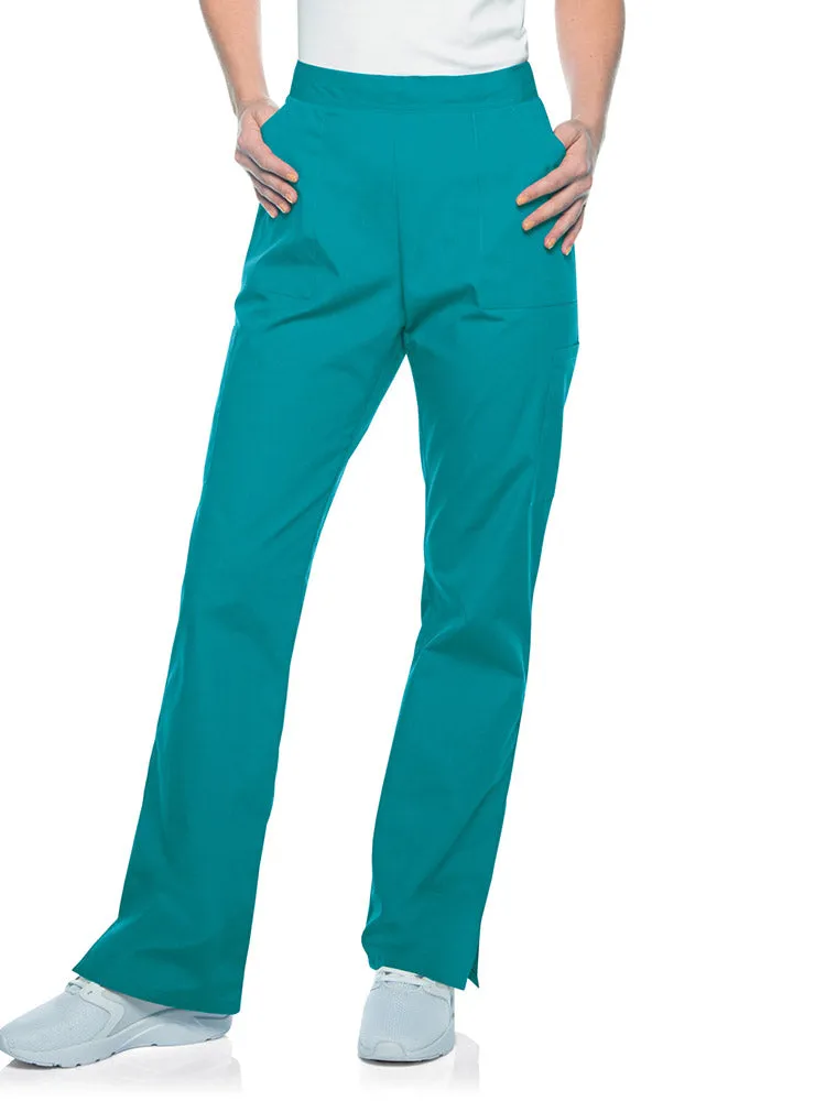 Landau ScrubZone Women's Straight Leg Cargo Pants | Teal