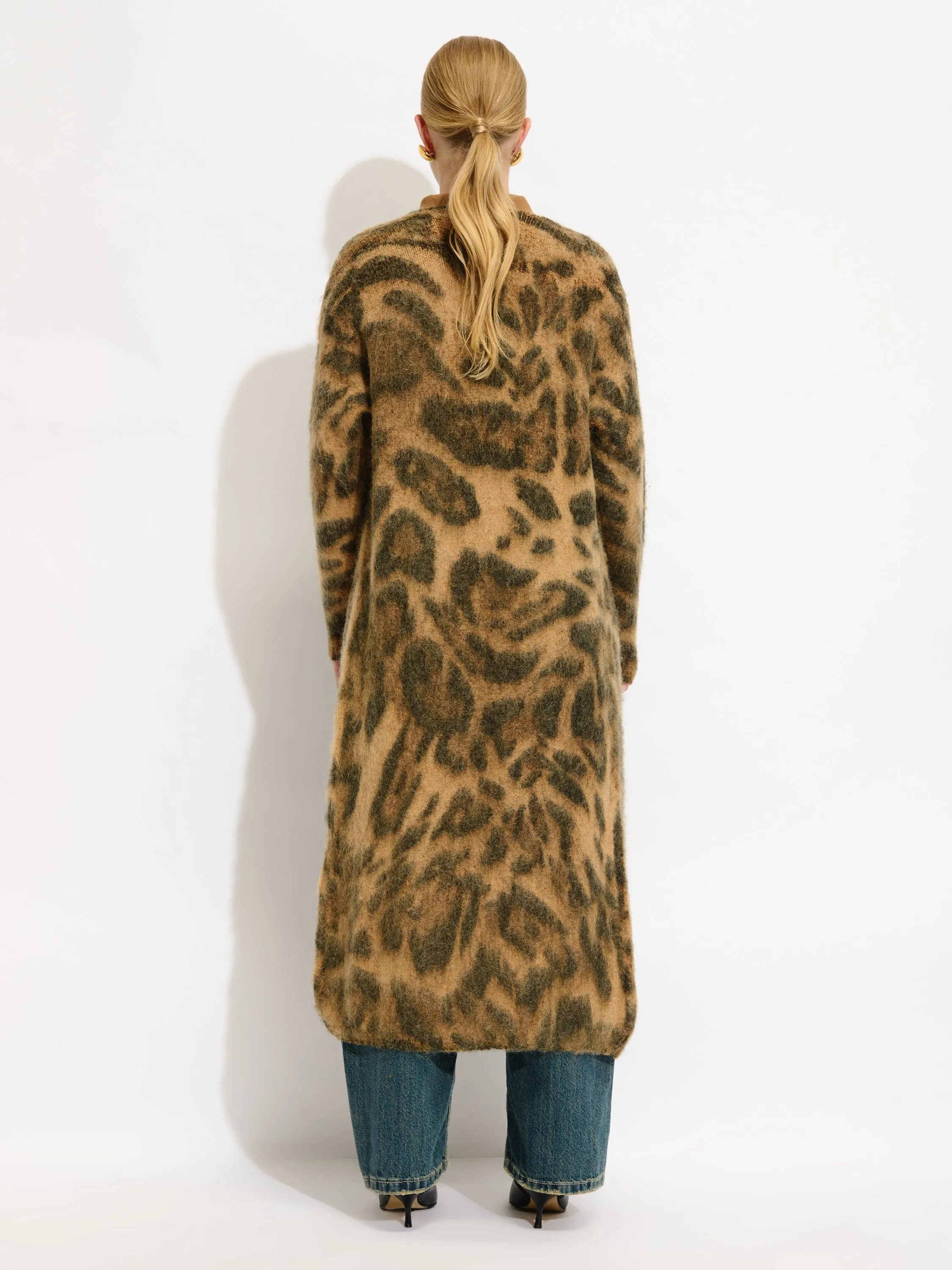 Leopard Open Cardigan