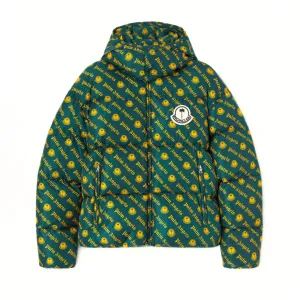 Moncler x Palm Angels Thompson Short Down Jacket Yellow/Green