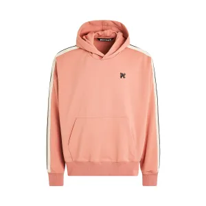 Monogram Track Hoodie in Pink/Black