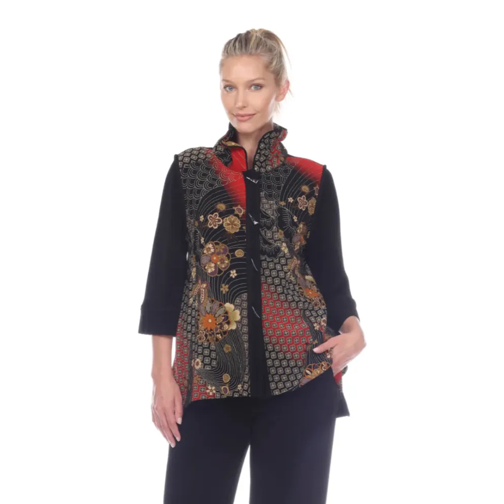 Moonlight Asian Butterfly Print Jacket - CM-119