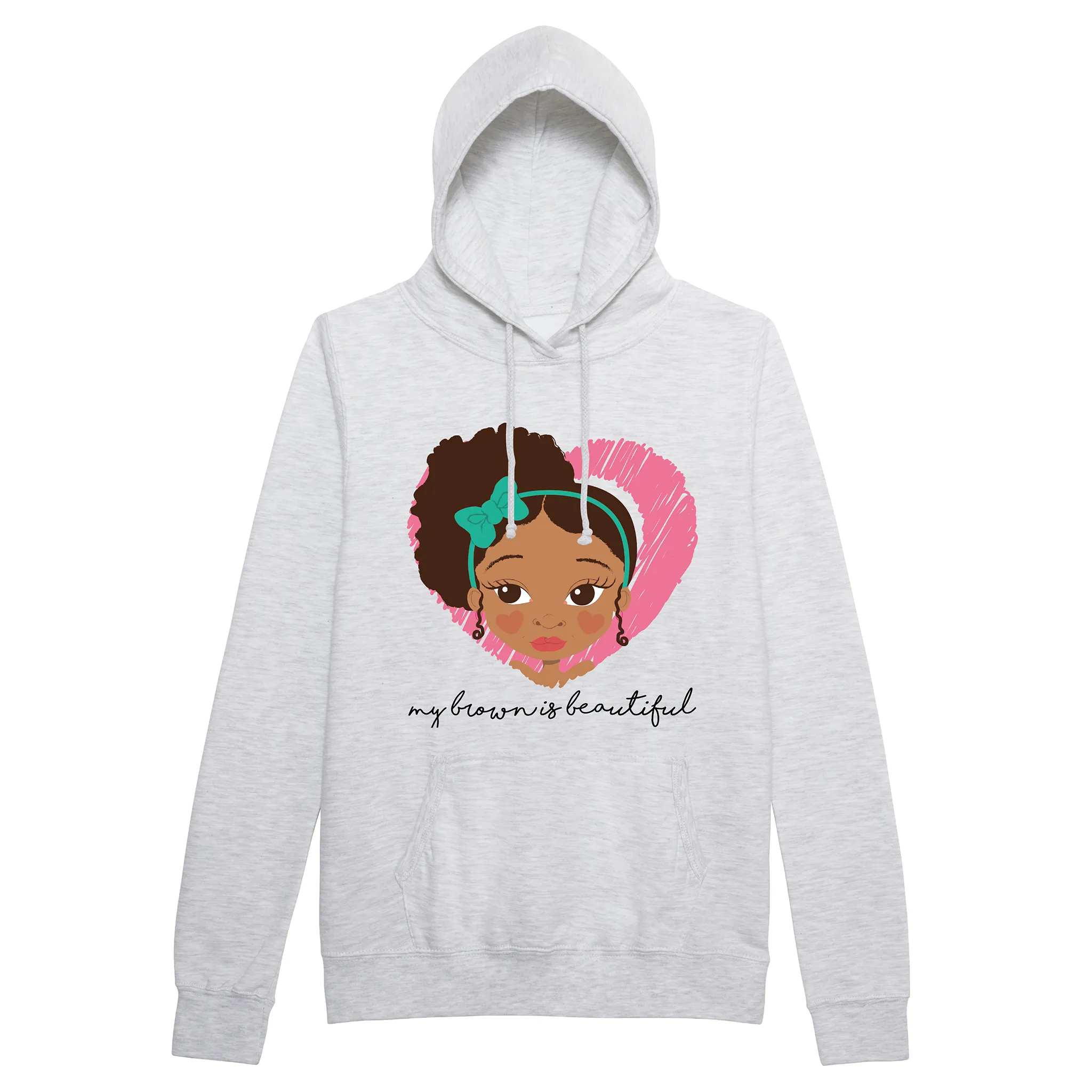 My Brown is side puff Girl | Fefus Designs