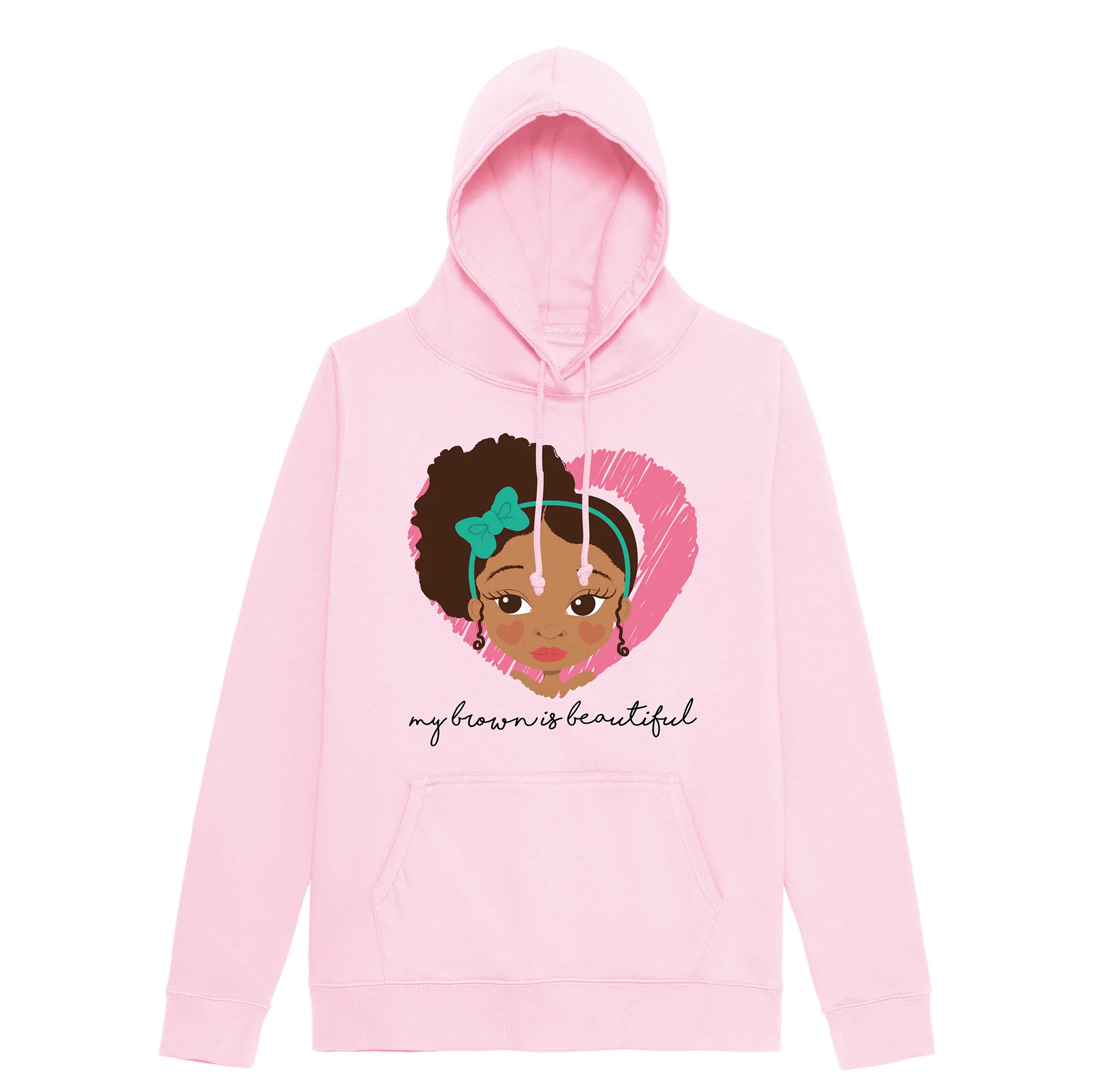 My Brown is side puff Girl | Fefus Designs