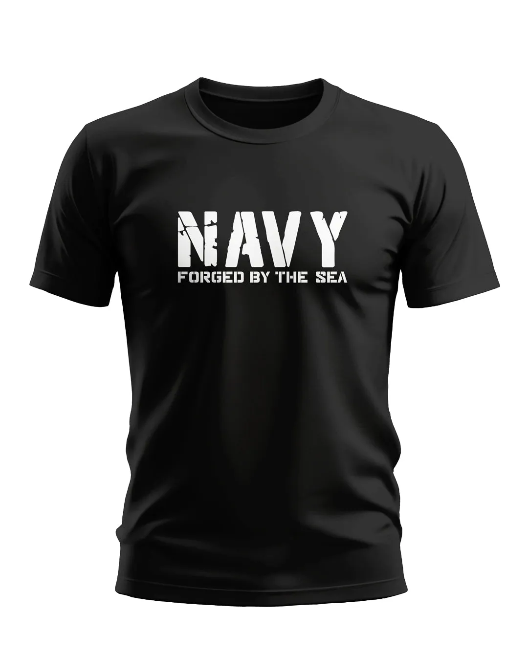 Navy Forged By The Sea Soft Cotton T-shirt