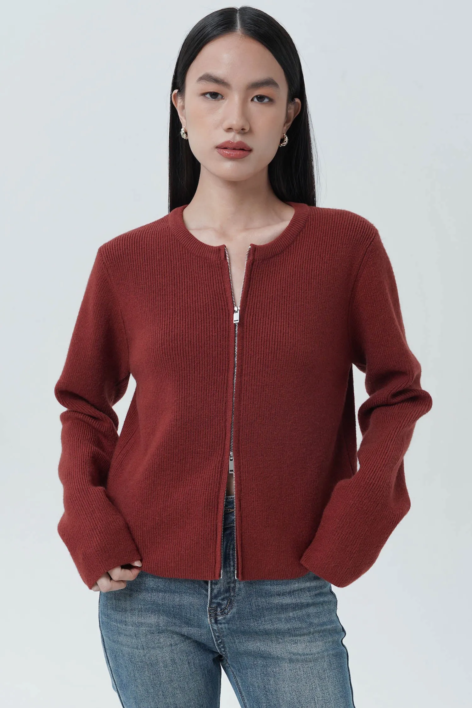 Nezera Cardigan In Brick