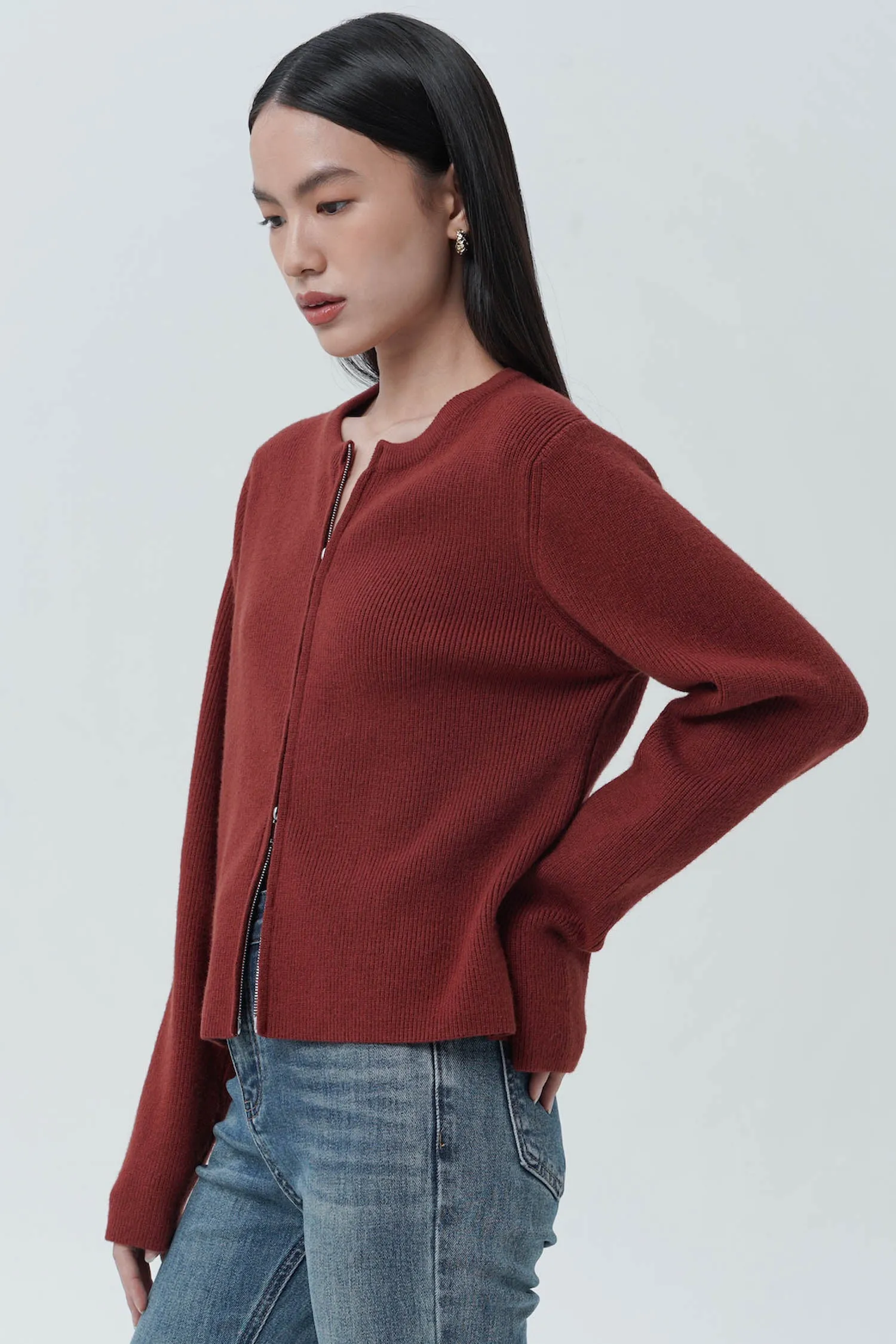 Nezera Cardigan In Brick