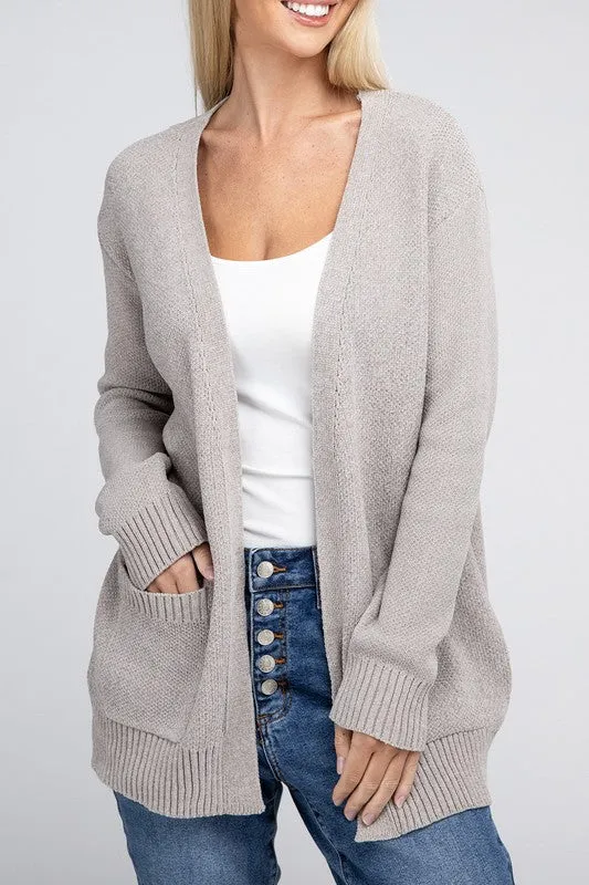 Open Front Sweater Cardigan