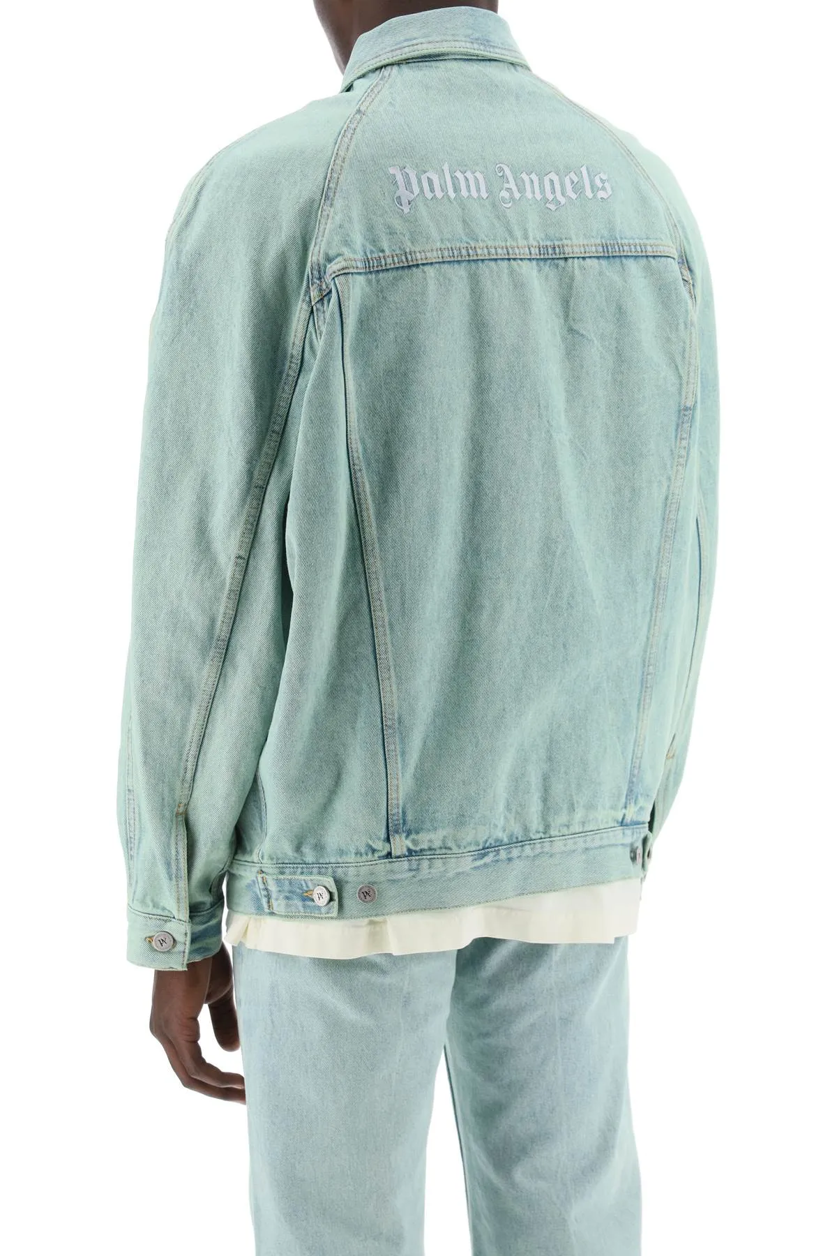 Palm Angels Denim Overdye Jacket