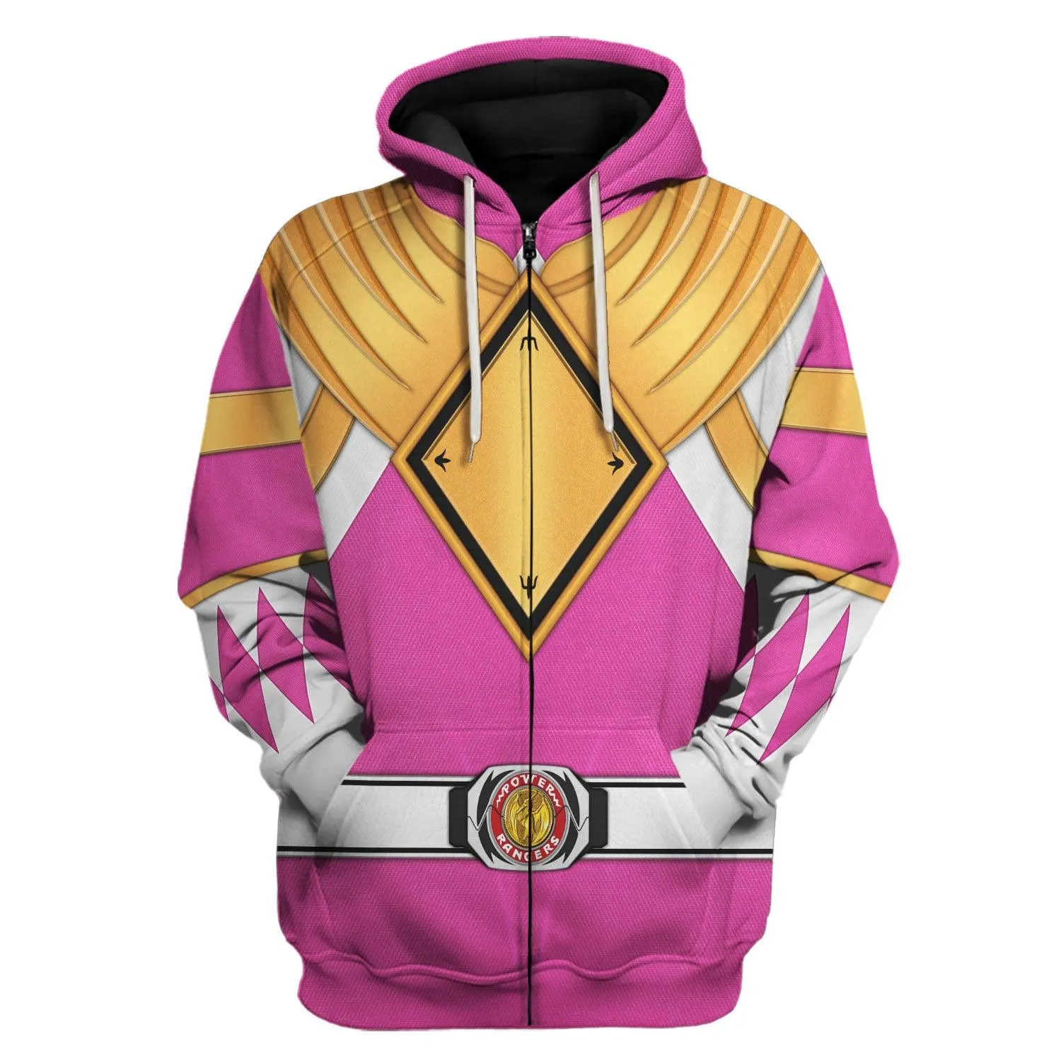 Pink Ranger Dragon Shield Hoodies Sweatshirt T-shirt Hawaiian Tracksuit